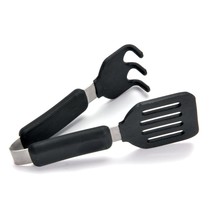 Norpro Grip-EZ Grab and Lift Silicone Tongs, Set of 1, Black - £15.27 GBP