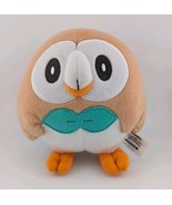 Pokemon Rowlet Plush Stuffed Animal Bird Tomy 6&quot;  Brown Tan (23) - £10.17 GBP