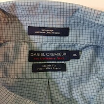 Daniel Cremieux Classic Fit Men's Blue Checkered Button-Down Collar Shirt Sz XL image 3