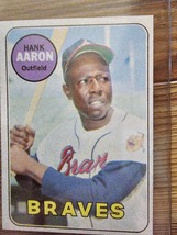 Sports Hank Aaron 1969 Topps #100 in Near Mint Condition - £336.74 GBP