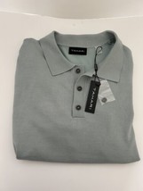 Tahari Sage Mint Large Size Buttoned Up T-Shirt H306504M - £21.30 GBP