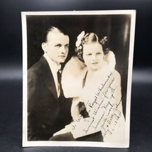 1937 Billy &amp; Betty Johnson Song &amp; Dance Theater Signed Publicity Photo 8x10 - £14.48 GBP
