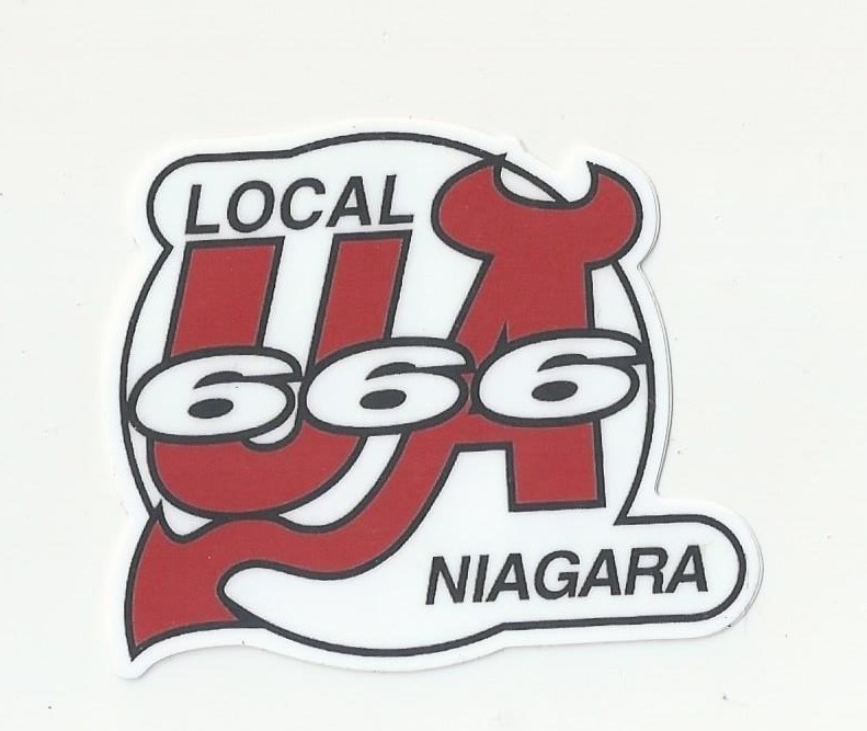 UA PLUMBERS PIPEFITTERS STEAMFITTERS Local 666 UNION Ontario Canada Sticker - $5.00