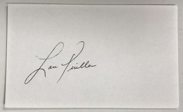 Lou Piniella Signed Autographed 3x5 Index Card - £11.78 GBP