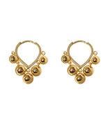 New Stainless Steel Gold Hoop Earrings Women European and American Fashi... - £6.78 GBP