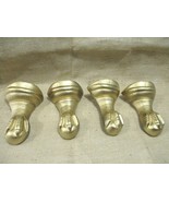 4 Cast Iron Bathtub Clawfoot Claw Feet Foot Bath Tub Restoration Gold Color - $1,842.66 MXN