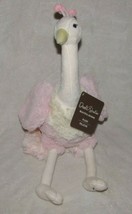 Dwell Studio Stuffed Plush Pink Cream Peacock Baby Child Decor Toy 18&quot; new - £39.85 GBP