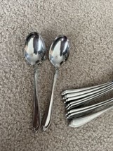 2 Oneida Oneidacraft Deluxe Shasta Stainless Steel Oval Soup Spoons 5 sets ava - $14.75