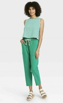 NWT Universal Thread Women&#39;s Sleeveless Stripped T-Shirt, Green, XL - $6.49