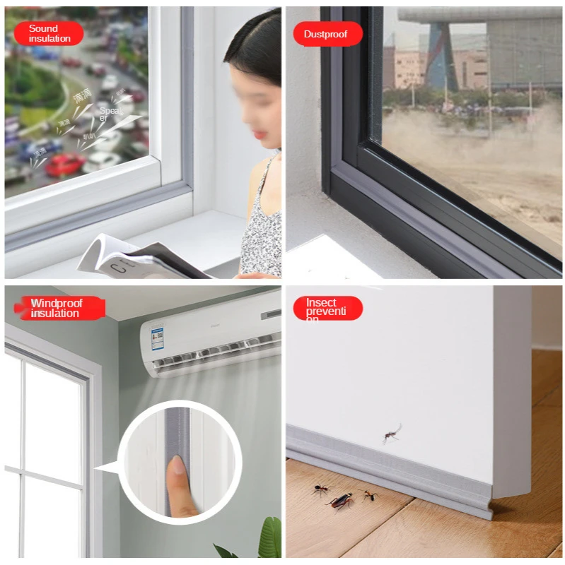 Sporting Self Adhesive Window Gap Sealing Strip Windproof Soundproof Foam Slidin - £23.84 GBP