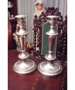 Early 20th Century Goldfeder Silver Plate Pair Candelabras Crown Hallmar... - $1,593.64 MXN