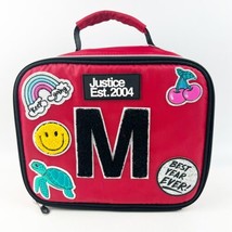 NWOT Justice Red Patch Lunch Box Lunch Tote Turtle Rainbow Cherry “M” - £14.15 GBP