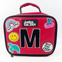 NWOT Justice Red Patch Lunch Box Lunch Tote Turtle Rainbow Cherry “M” - $17.99