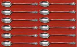 American Victorian by Lunt Sterling Silver Iced Tea Spoon Set 12 pieces 7 1/4&quot; - £465.25 GBP