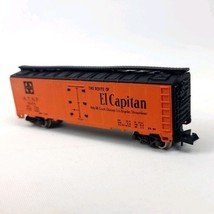 Atlas N Gauge 2392 AT&amp;SF El Capitan Reefer #8155 Orange Train Cart - $356.34 MXN