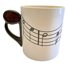 Mug Music Staff &amp; Notes Coffee Cup Mug Shafford Original Musical 1979 Vintage - £14.09 GBP
