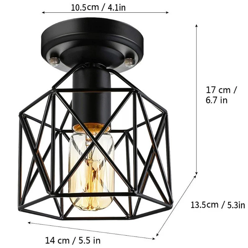  Ceiling Lamp Wrought  Lights Corridor Aisle Chandelier Small Attic Stair Lumina - £210.60 GBP