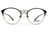 Vogue VO 4043 999 Brille Rahmen Blau Gold Rund Voll Felge 49-18-135 - $46.39