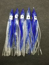 DARKWATER 5 Blue Silver Haze Naked Trolling Skirts Lures skirts Jigs 5 inch 12cm - £2.34 GBP