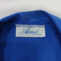 VTG Aimee Of California Pullover Blouse Top Blue Women's XL 3/4 Sleeve Chest 45" image 4