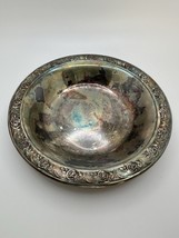 Vintage Reed and Barton Classic Rose Silverplate Nut Bowl 6.5 inch diame... - $11.72 CAD