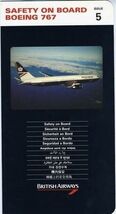 British Airways Boeing 767 Safety on Board Issue 5 1992 - $21.78