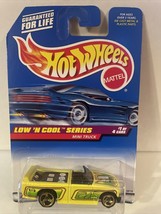 Hot Wheels Mini Truck, Yellow, Low N Cool Series, #697, 1:64 Vintage Mattel - £7.23 GBP