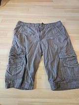 Pantaloncini cargo Union Bay 100% cotone, grigi, vita da uomo taglia 34 - $12.81