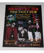 Excel Beats Swagfest Concert Promo Ad 2011 Whittier Ca Wild Thingz Kween... - $27.10 CAD