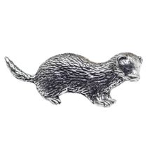 Insignia de hurón broche peltre hurón animal mascota insignia solapa unisex... - £7.26 GBP