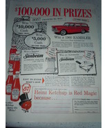Vintage Heinz Ketchup Contest Print Magazine Advertisement 1960 - $6.84 CAD