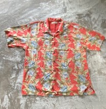 Vintage Tommy Bahama Hawaiian Shirt  Floral Mens XL  Short Sleeve  100% ... - $16.69