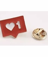 Instagram &amp; social media Heart icon, metal enamel pin, new - €5,17 EUR