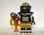 Building Block New Orleans Saints Football Minifigure Custom - $6.50