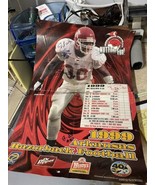 Vintage Arkansas Razorbacks SEC Football 1999 Schedule Poster W/ Autographs - $18.69