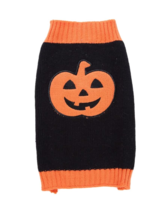 NEW Dog Sweater Halloween Jack O Lantern Pumpkin XXL 19 in. long black &amp; orange - £5.49 GBP