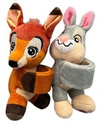 Disney Lot of 2 Snap Hug &amp; Go Cutie Cuffs Steering Wheel Bracelets Bambi... - $298.16 MXN