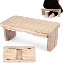Natural Non-Slip Wooden Meditation Bench - Perfect for Mindfulness &amp; Rel... - $42.52