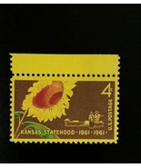 1961 4c Kansas Statehood, 100th Anniversary Scott 1183 Mint F/VF NH - $0.99