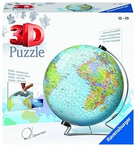 Ravensburger Children&#39;s World Globe 180 Piece 3D Jigsaw Puzzle | Easy Click Tech - £23.11 GBP