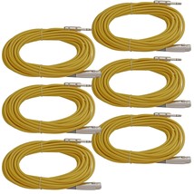 6Yellow 1/4 Trs To 3Pin Xlr Female Balanced Patch Cord Mic Microphone Ca... - £44.72 GBP