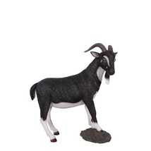 Black Billy Goat Life Size Statue - £742.05 GBP