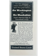 1937 United States Lines Transatlantic Advertisement Cruise Ship Vintage... - $366.58 MXN