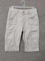 Lee Platinum Label Capri Cropped Pants Womens 10 Petite Blush Pink Cotton Stretc - £15.40 GBP