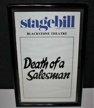 STAGEBILL 1984 DEATH of a SALESMAN Framed Blackstone Broadway Theatre Pr... - £15.94 GBP