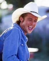 Brad Pitt in denim shirt &amp; western hat Thelma and Louise as J.D. 4x6 photo  post - £4.73 GBP