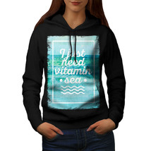 Wellcoda Vitamin Sea Ocean Holiday Hot Womens Hoodie - £32.87 GBP