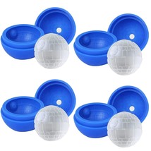 Silicone Ice Cube Mold Whiskey Ice Ball Maker (4 Pack) - £25.30 GBP