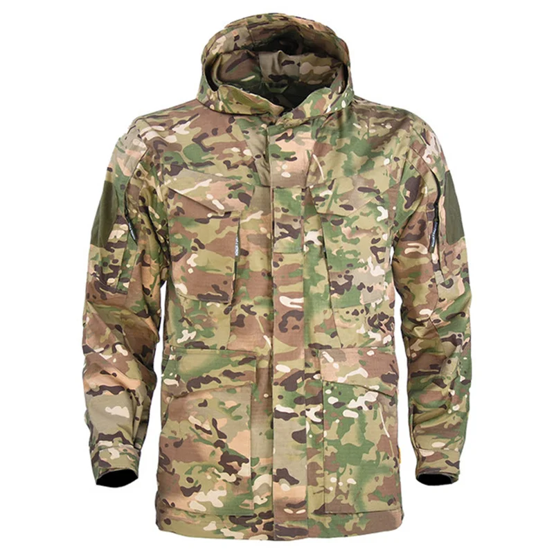 M65 Army  Jackets US  Windbreaker Mens Multi-pocket Hooded Jacket Windproof Outw - £295.69 GBP