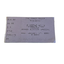 Flogging Molly Concert Ticket Stub Jan 17 2001, The Coach House San Juan de Cap. - $20.00